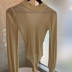 Privacy Please Mock Neck Bodysuit, size XS